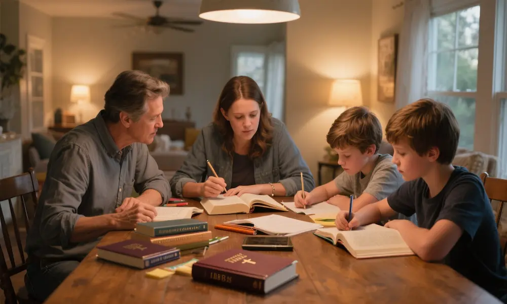 Christian family home religious education bible study parents children supplementing school RS lessons