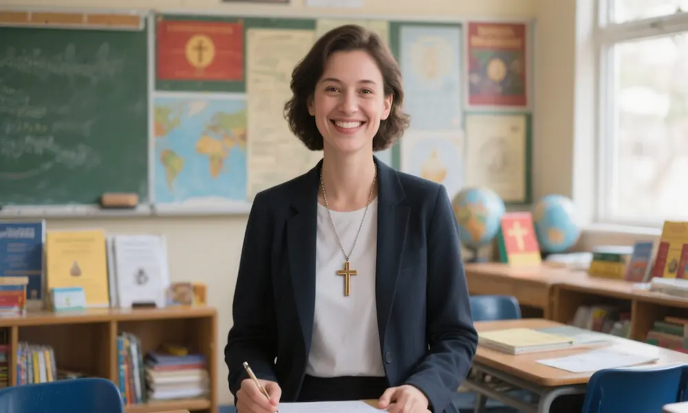 Christian teacher religious studies classroom mission field calling education ministry students