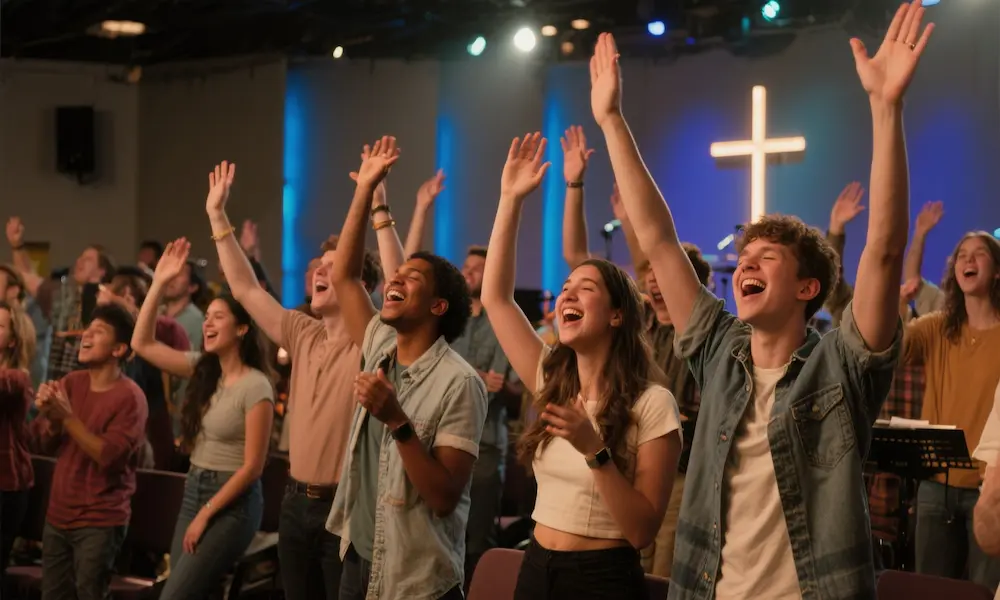 Church youth ministry Gen Z evangelism opportunity young adults worship spiritual awakening