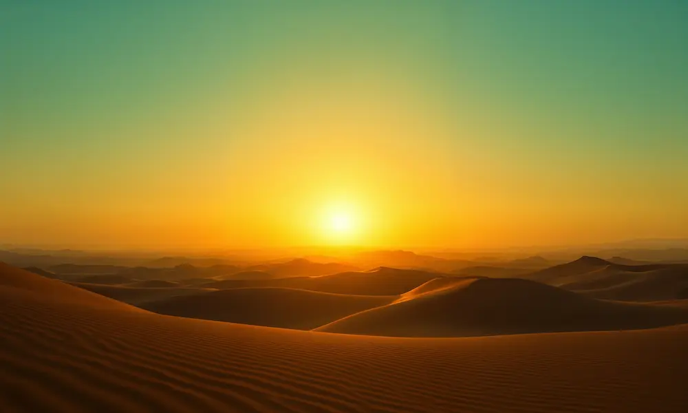 A closed horizon with first thin light breaking — symbolic of formation and hope after testing.