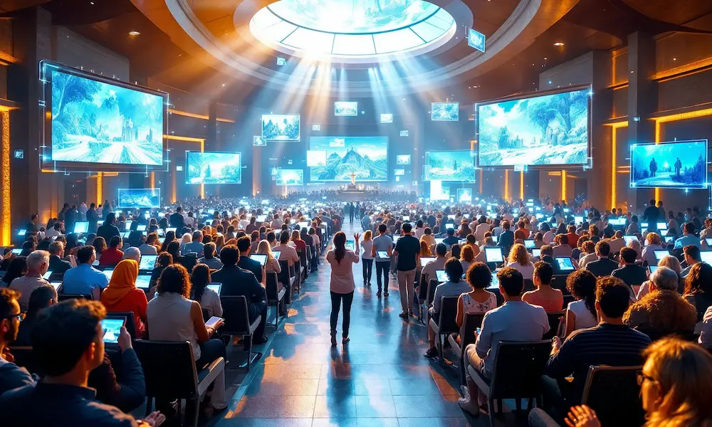 Visualizing technology as a tool for spiritual community and growth