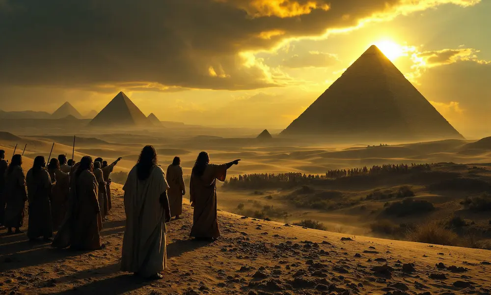 Israelites turning away from the Promised Land, longing for Egypt's comfort.