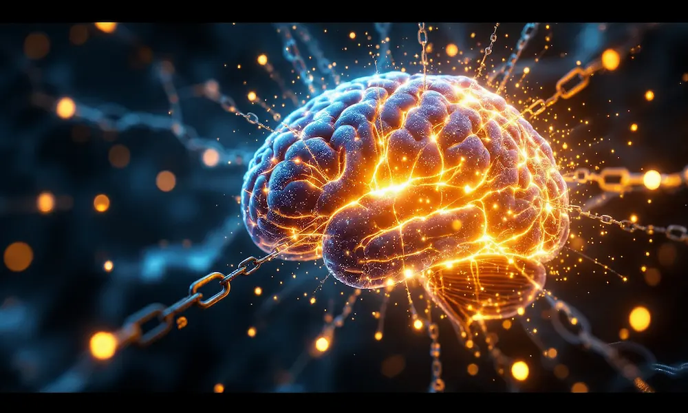 Cinematic representation of mind being renewed and freed from addiction