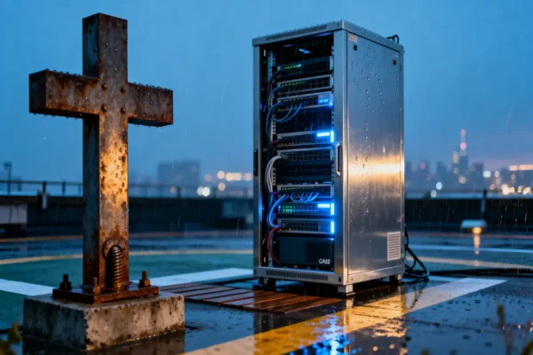 Artificial Intelligence and Faith: Can Technology Threaten Believers? AI and faith intersect in the digital age, symbolizing the debate between technology and spirituality.